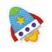 23033 Pioneer нашивка серии [ Rocket ]. товары * school товары. декоративный элемент оптимальный 