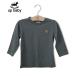 [UP BABY] мужчина длинный рукав простой tops [tei Lee *7 минут рукав ] moss green 