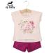 [UP BABY] девочка baby футболка & шорты [tei Lee * модный надеты тоже OK] стразы цветок l розовый ×mazenda