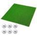  Golf коврик 20mm черновой газонная трава Golf тренировка коврик 120×120cm железный Schott approach тренировка для Rough Turf искусственный газон салон наружный черновой газонная трава сырой мяч для гольфа C комплект 