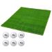  Golf коврик 35mm черновой газонная трава Golf тренировка коврик 100×100cm железный Schott approach тренировка для Rough Turf искусственный газон салон наружный черновой газонная трава сырой мяч для гольфа Cbo-