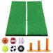  Golf коврик белый линия Golf тренировка коврик элемент ... дорога проверка Driver swing короткая клюшка тренировочный инструмент салон наружный искусственный газон SBR 30×60cm G комплект 