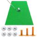  Golf коврик Golf тренировка коврик элемент .. swing Driver железный короткая клюшка тренировочный инструмент салон наружный искусственный газон SBR 50×75cm Golf чай мяч для гольфа C комплект 