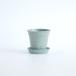 gokotta eko pot горшок 9.5cm& поддонник комплект Stone голубой сырой разборка .