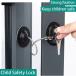  child. safety lock cabinet refrigerator door lock stainless steel steel cable protection child baby house window lock powerful fixation 