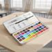  твердый акварель Palette metal кейс застежка усиленный акварель Palette утечка предотвращение внешний защита шарнир крышка . цвет compact легкий проект наружный скетч изобразительное искусство .... регистрация дом тренировка . применение 