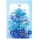  Рождество цельный музыкальная шкатулка карта LED crystal голубой tree Япония отверстие Mark 826-512 220×148mm 20 искривление сбор APET материалы 