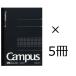 kokyo campus Note person глаз .A5no-104S5-D черный 5 шт. комплект 5mm person глаз 40 листов беспроводной ..