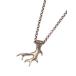 Blue Bayer Design голубой be year дизайн Deer Antler олень. угол колье стандартный товар подвеска длинный цепь олень Vintage Gold bronze золотой медь перемещение...