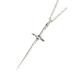 Blue Bayer Design голубой be year дизайн Needle Sword Necklace (White Bronze) игла so-do колье ( белый bronze ) стандартный товар подвеска одна сторона...
