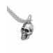 Blue Bayer Design голубой be year дизайн Small Skull Necklace маленький Skull колье стандартный товар подвеска длинный цепь Vintage серебряный череп...