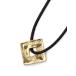 HARIM - обод stairway to Heaven SQUARE CORD NECKLACE K18coating / HRP115GPC колье подвеска Gold мужской женский 