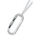 IVXLCDM I bi X L si-ti- M TWISTED OVAL PENDANT ( SILVER ) /tsui ste do овальный подвеска серебряный стандартный товар серебряный колье...