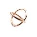 KENBLOOD талон b Lad розовое золото Circle Ratio Ring KR-254PK стандартный товар кольцо кольцо большой .. серебряный производства золотой покрытие пара подарок унисекс...