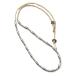  on The Sunny боковой ob The Street ON THE SUNNY SIDE OF THE STREET Metal × Leather Long Necklace (Natural) длинный колье 