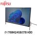 Fujitsu ESPRIMO FH77/B1 23.8 type полный HD i7-7700HQ/4GB/2TB HDD/Windows11/WPS Office установка Web камера б/у настольный персональный компьютер первый период установка settled 