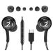 PRO Stereo Headphones Compatible with Your Motorola One 5G/Edge/Edge+/Razr 2020/Z Flip/Z Play/Moto with Hands-Free Built-in Microphone Buttons¹͢