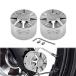 HDBUBALUS Front Axle Nut Covers Axle Caps Fit for Harley Sportster XL 1200 Dyna Softail Fat Boy Touring Street Road Electra Tri Glide 2 pcs Ch¹͢