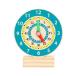 NUOBESTY Wood Number Learning Clock Montessori Teaching Time Clock Toys Early Education Math Wooden Teaching Clock for Classroom Aids Early Le¹͢