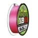 PE линия 100m X8 розовый 8шт.@ кручение 8шт.@ плетеный 2 номер 3 номер 4 номер 5 номер 6 номер 