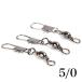  зажим имеется swiveles 5/0 10 шт #5/0 вертлюг мяч подшипник установка рыбалка мелкие вещи большой 