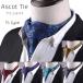  ascot tie scarf men's business new life stylish gentleman wedding Father's day Ascot scarf formal peiz Lee pattern ...