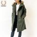  Fred Perry moz Parker lady's FRED PERRY J8170 cotton inside liner attaching fish tail Mod's Coat military outer ( coupon object out )