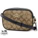 COACH Coach outlet C9926 IMCBI signature PVC кожа Mini J mi- камера сумка плечо сумка хаки × черный новый товар 