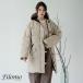  пуховик женский бренд Filomo с капюшоном . casual белый слоновая кость чёрный черный серый ju зима средний длина внешний (08000169r)