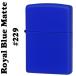zippo ���åݡ��饤����Royal Blue Matte �������֥롼���顼�ޥåȥ��åݡ� #229  ����̵�� �ͥ��ݥ���