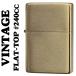 zippo �W�b�|�[���C�^�[�t���b�g�g�b�v�r���e�[�W�E�u���b�V���u���X (���C������)1937 #240CC SOLID BRASS �������� �l�R�|�X��