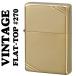zippo �W�b�|�[���C�^�[ �t���b�g�g�b�v�r���e�[�W �n�C�|���b�V���u���X ���C������ 1937 #270 SOLID BRASS �������� �l�R�|�X��