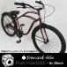 [ selling up ] limited time 10%OFF! regular price 40,000 jpy [ metallic dark red ] platinum dice 26 -inch bicycle beach cruiser 