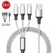 3in1 充電ケーブル type-c 充電ケーブル USB Type C Micro USB ケーブル iPhone android type-c 同時給電可 iPhoneX 8plus 【翌日発送】