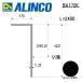  Alinco волна доска для прикреплять сторона рамка-оправа 1 шт. размер :42×15×1.2mm/ длина :2400mm черный ( блеск удаление прозрачный ) номер товара BA172K * всего 33000 иен бесплатная доставка 