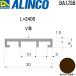  Alinco волна доска для прикреплять . магазин рамка-оправа 1 шт. размер :30×5×1.5mm/ длина :2400mm bronze ( прозрачный есть ) номер товара BA175B * всего 33000 иен бесплатная доставка 