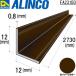  Alinco и т.п. сторона угол ( угол ) 1 шт. размер :12×12×0.8mm / длина :2730mm bronze ( блеск иметь ) номер товара FA231B3 * всего 33000 иен бесплатная доставка 