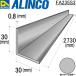  Alinco и т.п. сторона угол ( угол ) 1 шт. размер :30×30×0.8mm / длина :2730mm серебряный ( блеск .) номер товара FA235S3 * всего 33000 иен бесплатная доставка 