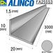  Alinco не и т.п. сторона угол ( угол ) 1 шт. размер :10×20×1.5mm/ длина :3000mm серебряный ( блеск .) номер товара FA255S3 * всего 33000 иен бесплатная доставка 