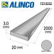  Alinco flat bar 1 шт. размер :20×3.0mm/ длина :2000mm серебряный ( блеск иметь ) номер товара FD102S2 * всего 33000 иен бесплатная доставка 