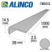  Alinco aluminium нескользящий 1 шт. размер :38×14.5×2.3mm/ длина :1000mm серебряный ( блеск .) номер товара FM241S * всего 33000 иен бесплатная доставка 
