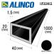  Alinco flat угол труба 1 шт. размер :40×20×1.5mm/ длина :1000mm черный ( блеск .) номер товара HP304KS * всего 9 тысяч иен и больше бесплатная доставка 
