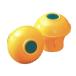  single tube cap ( Cat's pika) yellow color 200 piece set ( reflection seal attaching )AR-0091 (alao) resin made Φ48.6 single tube pipe, rebar, end cap 