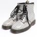 Dr.Martens check pattern 8 hole boots Britain made UK7 /boo1015