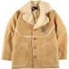  б/у одежда ~90 годы Wiman поддельный овчина мутон ranch coat USA производства мужской M Vintage /eaa420753