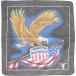  б/у одежда 80~90 годы . рисунок Eagle рисунок звезда статья флаг рисунок бандана USA производства Vintage /gaa005610