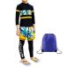  Rush Guard 3 позиций комплект для мальчика для девочки ребенок Rush Guard Kids купальный костюм купальный костюм комплект солнцезащитное средство раздельный длинный рукав UV cut место хранения сумка имеется 