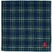 MIKI HOUSE Miki House товары для малышей подарок полотенце носовой платок ... .... темно-синий tartan проверка 25cm хлопок марля младенец ощущение "дышит" 10-8110-498