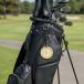  зеркальная полировка высококлассный Golf именная табличка скульптура название . сумка бирка брелок для ключа Golf маркер (габарит) caddy bag для с ремешком . металлический круглый все тело дизайн 