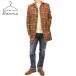  Италия производства Berna ITALIAbe luna * Италия шерсть Like semi длинный проверка пальто BERNA 194088 CAPPOTTO UOMO [48]M размер 